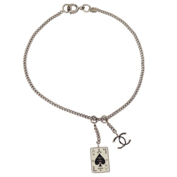 Chanel Silver Chain CC Trump Bracelet 05A 195601 - Picture 1 of 4